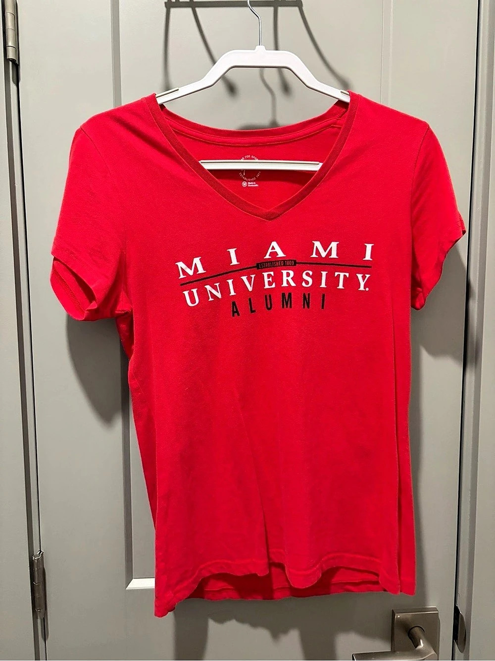 Miami University Alumni V-Neck T-Shirt by Gear for Sports